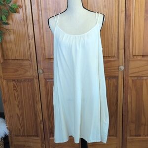 Free Assembly Off White Egret Mini Dress NEW XL                CC133